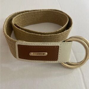 Michael Kors Women's Tan and Gold Belt